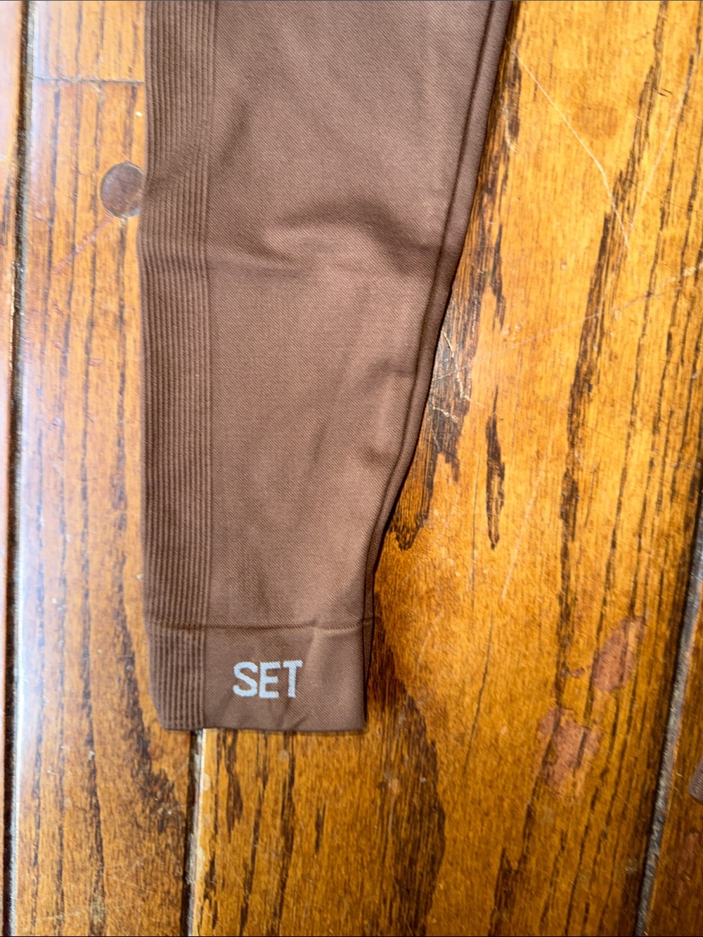 Set Active seamless brown leggings size medium - Picture 4 of 5